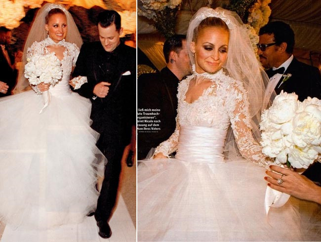 Nicole Richie Marchesa Wedding Dress. Nicole Richie was married in