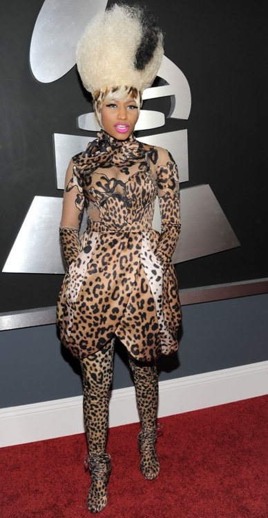 Nicki Minaj wore a couture piece from Givenchy's 2011 fall couture collection. HOT ASS GHETTO MESS!